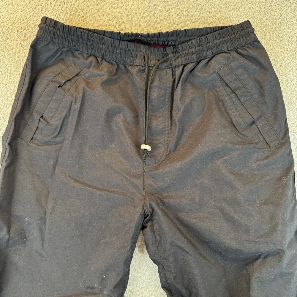 Vintage Sims Men's Snowboard Ski Black Pants Size‎ Large Lined Nylon
